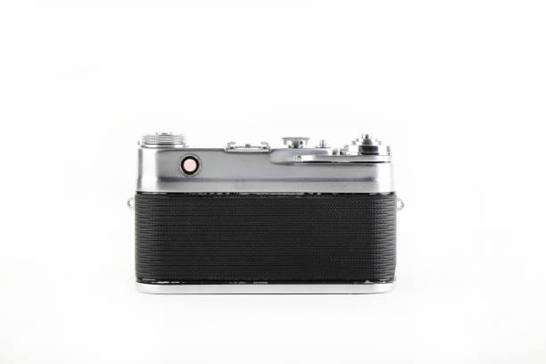 istock The very rare old rangefinder film camera on white background. 1248812876