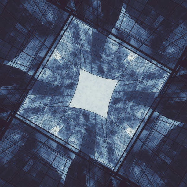 istock Modern Office Tower Symmetry 1248813159