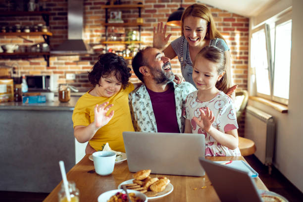 istock Family doing a Video Call 1248824540