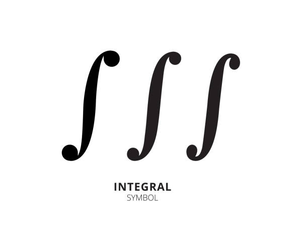 Integral symbol. Integral icon isolated on white background. Math sign, vector icon. Mathematic symbol, vector illustration, simple element. Integral symbol. Integral icon isolated on white background. Math sign, vector icon. Mathematic symbol, vector illustration, simple element integral stock illustrations