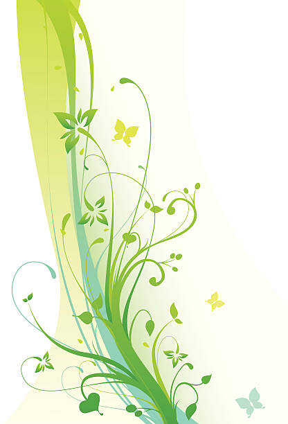 Hoa Mùa Xuân Vector Floral Ornament Green Background Hình minh họa Sẵn có -  Tải xuống Hình ảnh Ngay bây giờ - iStock