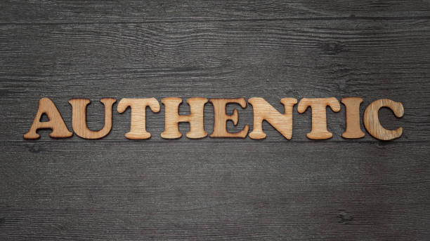 Authentic, word text typography written with vintage wooden alphabet letterpress with grunge effect