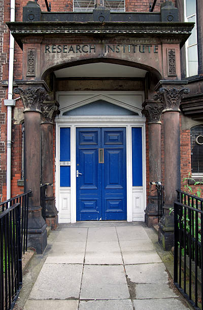 istock Old research institute entrance 124884290