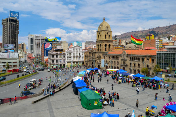 ラパス, ボリビアの街並み - ラパス ストックフォトと画像