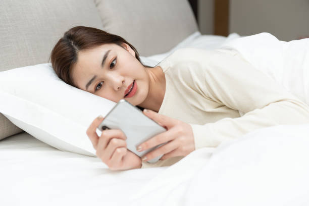 istock A young Asian woman is resting 1248850637