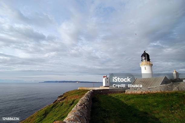 Lighthouse Of Dunnet Head Scotland Stock Photo - Download Image Now - Architecture, Atlantic Ocean, Backgrounds