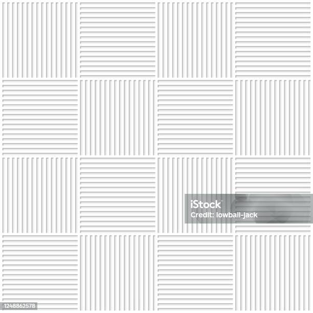Cutout Pattern Line Work Paper Cut Out Minimalist Vertical And Horizontal Lines Square Pattern ...
