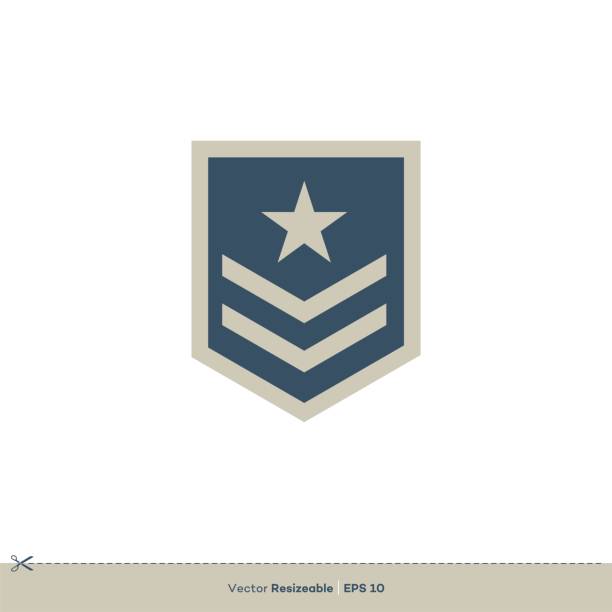 Star Badge Emblem Vector Logo Template Illustration Design. Vector EPS 10. Star Badge Emblem Vector Logo Template Illustration Design. Vector EPS 10. officer military rank stock illustrations