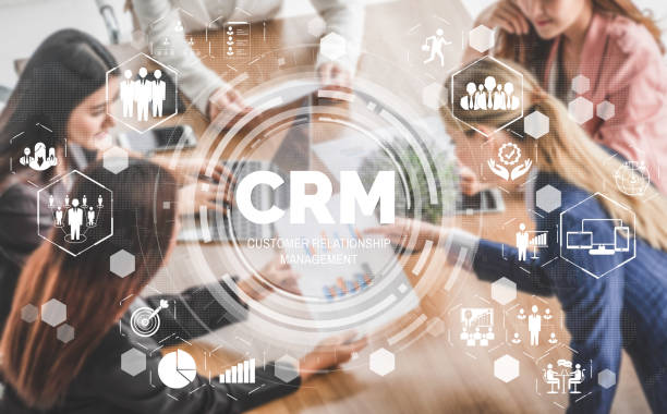 CRM Customer Relationship Management for business sales marketing system concept CRM Customer Relationship Management for business sales marketing system concept presented in futuristic graphic interface of service application to support CRM database analysis. communication occupation business chart stock pictures, royalty-free photos & images