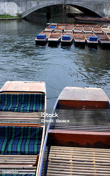 Boats On River Cam In Cambridge Stock Photo - Download Image Now - Backgrounds, Bridge - Built Structure, Cam River