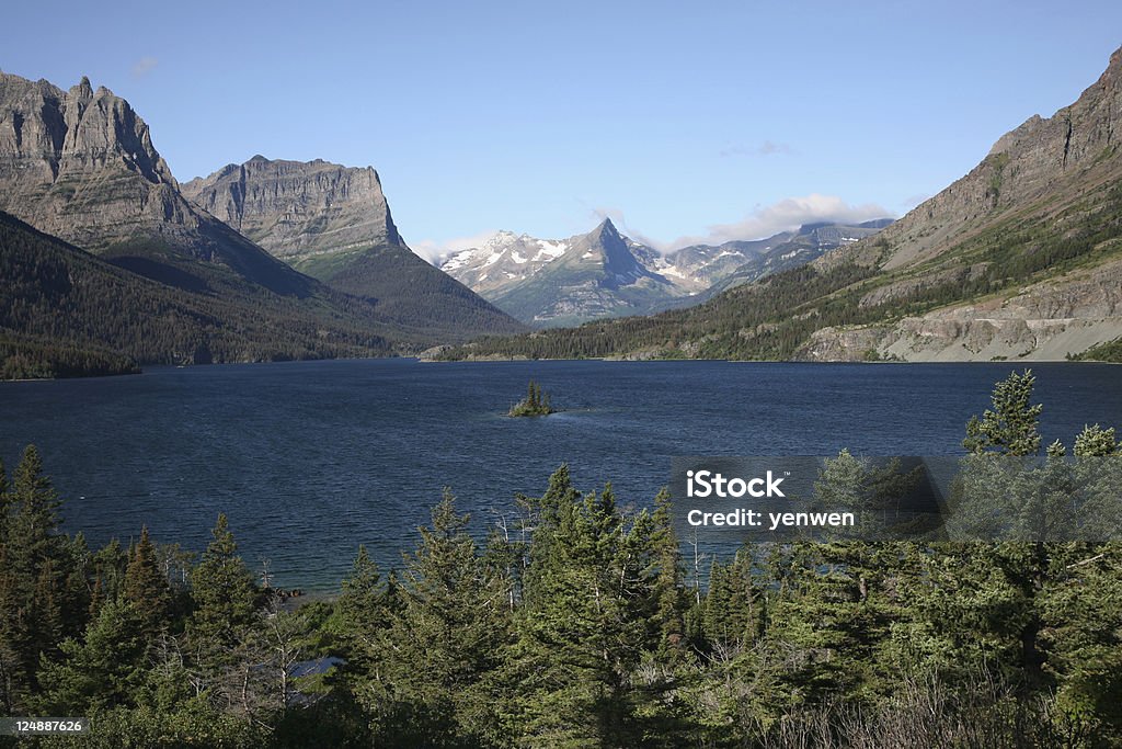 Lago Saint Mary, il Glacier National Park - Foto stock royalty-free di Acqua