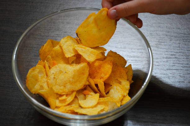 istock potato chips in a glass bowl 1248879091