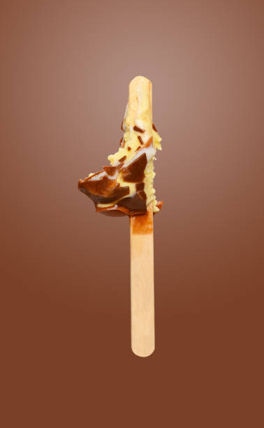istock the last bit of chocolate outer popsicle on brown background 1248881156