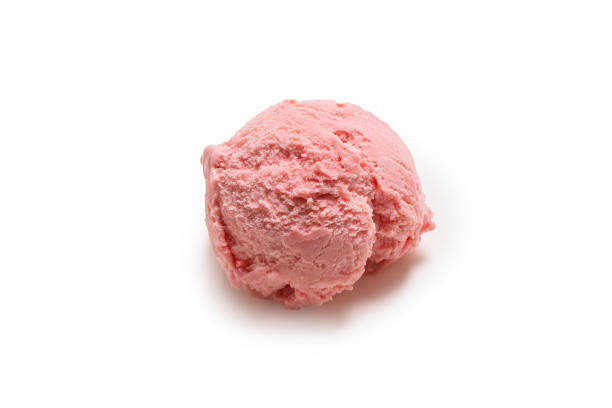 istock Ice-cream ball isolated on white. 1248883687