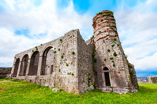 Fatih Sultan Mehmet Mosque or Fatih Mosque ruins in Rozafa Castle in Shkoder city in Albania
