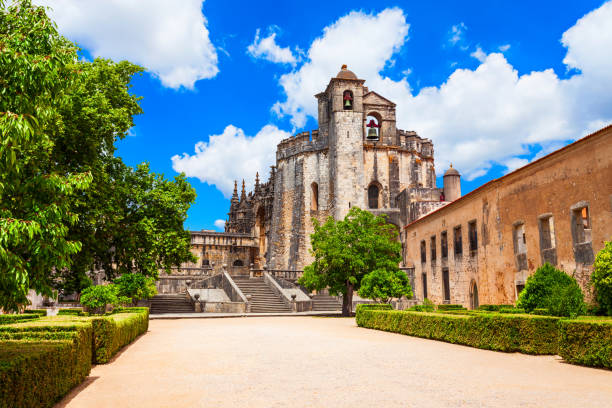 Convent of Order of Christ, Tomar The Convent of the Order of Christ in Tomar town, Portugal convento stock pictures, royalty-free photos & images