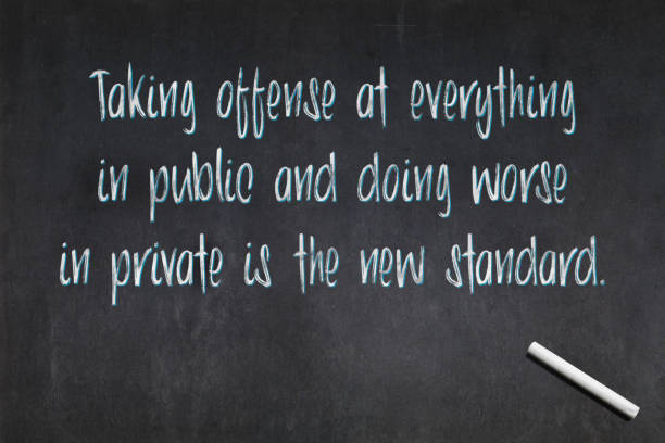 istock Taking offense at everything in public and doing worse in private is the new standard 1248901872