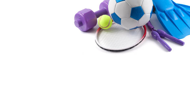 istock Sports equipment has fallen down in a heap 1248903271