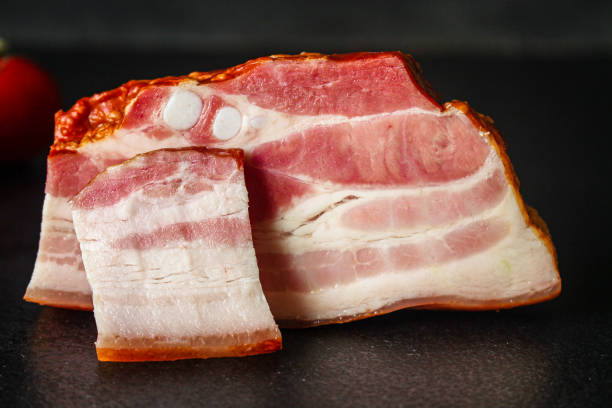 istock brisket smoked fat pork meat Menu concept serving size. food background top view copy space for text healthy eating 1248903382