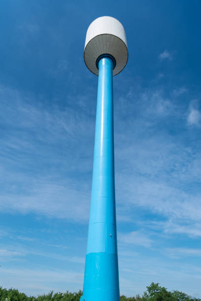 istock Panoramic view of the large water tower, beautiful sky 1248906697
