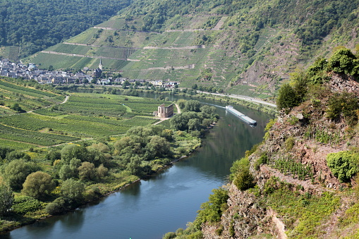 Germany, Moselle, via ferrata Calmont