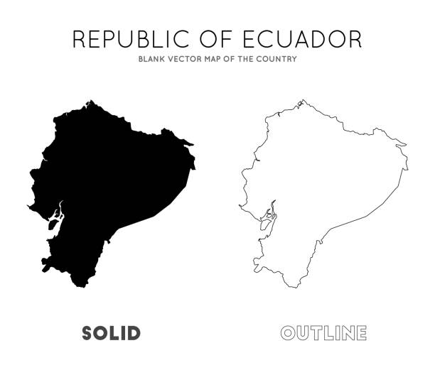 ilustraciones, imágenes clip art, dibujos animados e iconos de stock de mapa de ecuador. - ecuador