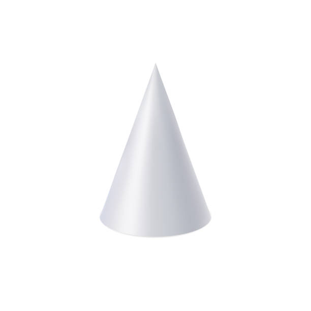 透明な背景に分離された白いコーン。ベクトルの図 - cone点のイラスト素材／クリップアート素材／マンガ素材／アイコン素材