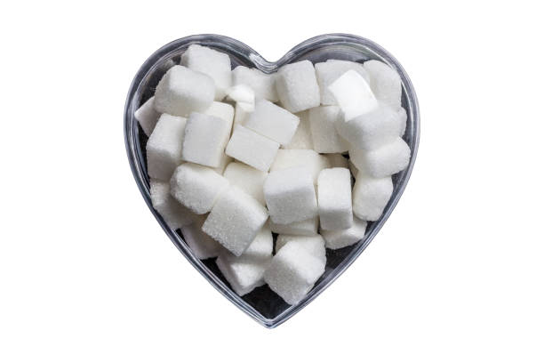 Plastic Heart Full of Sugar Cubes