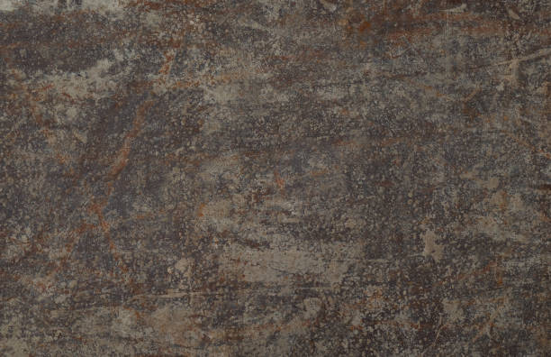 fondo de textura de zinc marrón antiguo - corrugated iron rust rusty metal fotografías e imágenes de stock