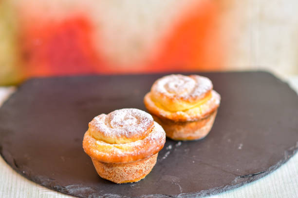 istock cupcake with cheese stuffing close-up on a plate 1248943278