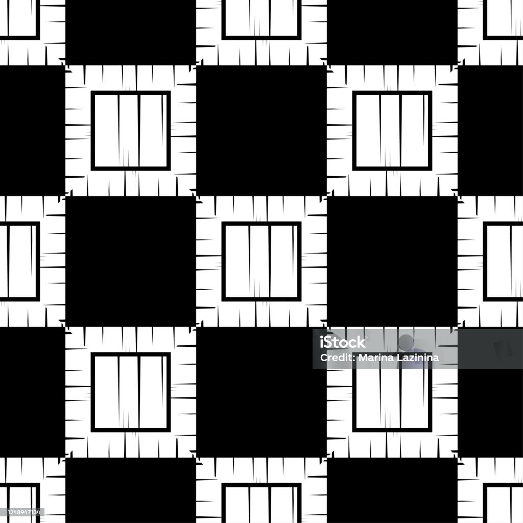 Geometric Hatching Pattern Seamless Pattern Geometry Design With Manual Hatching Stock ...