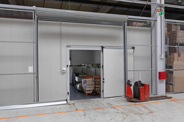 istock Pallet Truck Cargo Door 1248952608