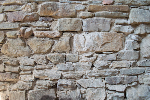 istock Ancient stone wall in ruins in Slovakia 1248952937