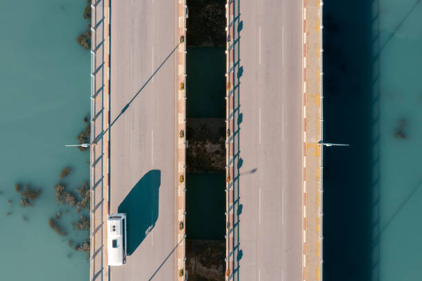 istock Aerial view of a bridge 1248954193