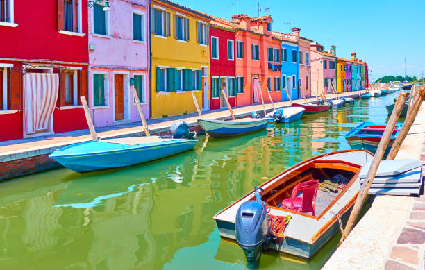 istock Canal in Burano in Venice 1248956394