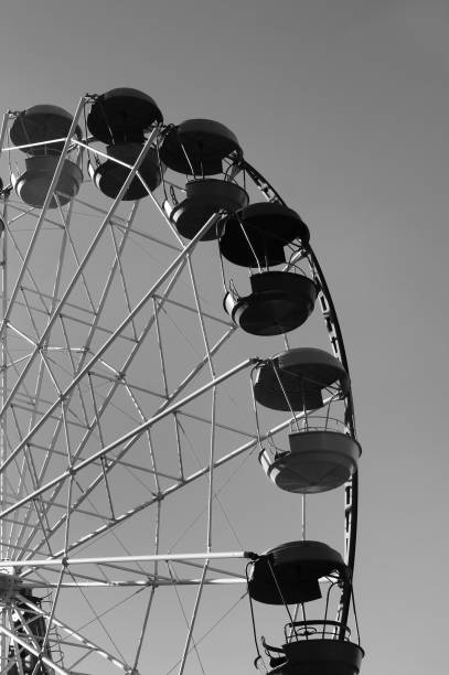 istock Black and white toned ferris wheel 1248963088