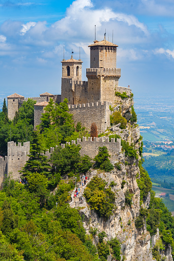 Rocca della Guaita, the most ancient fortress of San Marino, is the oldest of the three towers of San Marino