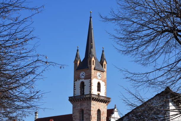istock Romania ,Bistrita, The Evangelical Church  tower 2017 1248970028