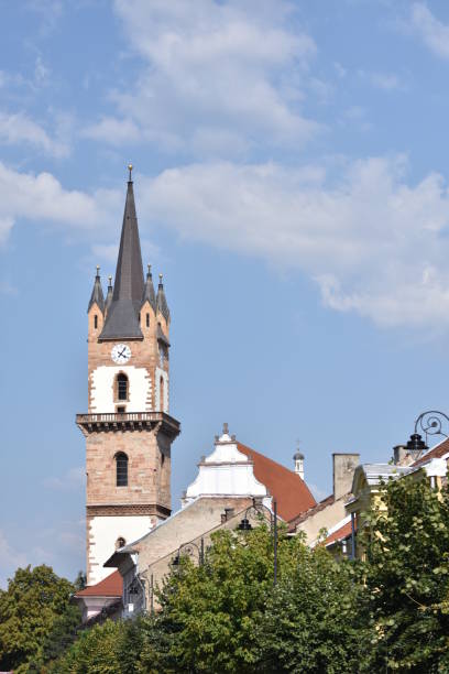 istock Romania ,Bistrita, The Evangelical Church  tower 2017 1248970055