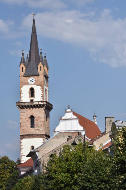 istock Romania ,Bistrita, The Evangelical Church  tower 2017 1248970069