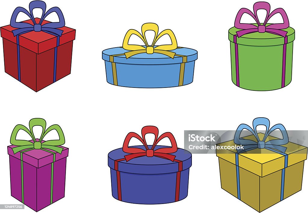 Colored Form Box Boxes Multicoloured Different Forms Stock Illustration - Download Image ...
