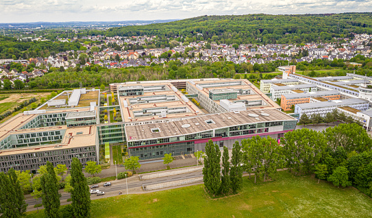 Headquarter Building of the Telekom Deutschland GmbH Cellular phone company Bonn Germany  Mai 2020