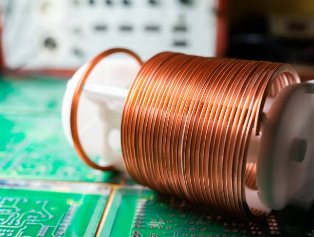 istock Close-up of a coil of copper wire 1248973919