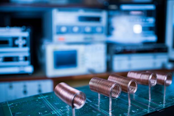 istock Close-up of twisted copper wire 1248974388
