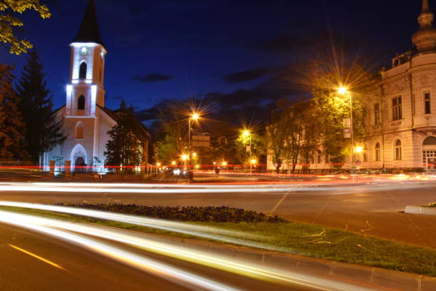 istock ROMANIA, Bistrita - night photography in September 2016 1248974662