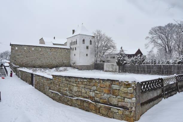 istock Romania, Bistrita, 2018,Dogars' Tower,winter 1248976952