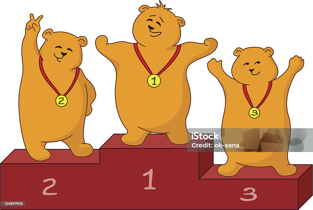 Teddy bears sportsmans - Векторная графика International Multi-Sport Event роялти-фри