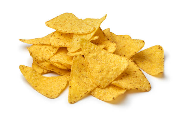 istock Heap of fresh salted tortilla chips 1248986696