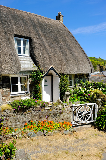 Irish traditional cottage house in Adare - west Ireland