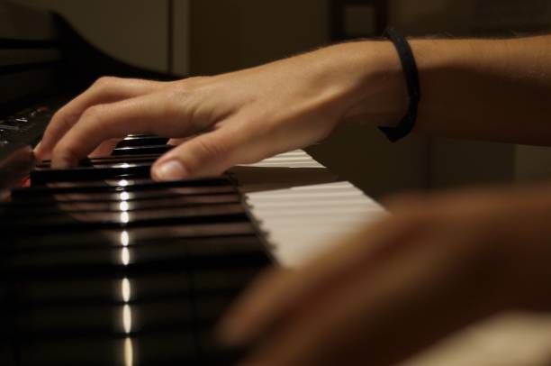 istock Pianist playing the piano 1248987604